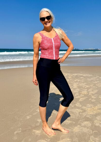 UPF Sun Protection Below the Knee Swim Tights