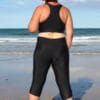 Plus Size Capri Style Swim Leggings For Women