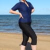uv sun protective swim leggings plus size womens