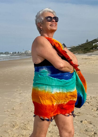 dyed sarong stripe