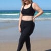 Plus Size Long Swim Leggings For Short Height Women