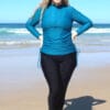 Plus Size UV Swim Leggings with Inner Brief For Women