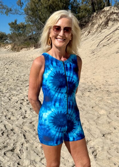 High Neck Boyleg One Piece Swimsuit
