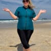 Plus Size Chlorine Resistant High Waist Capri Style Swim Leggings